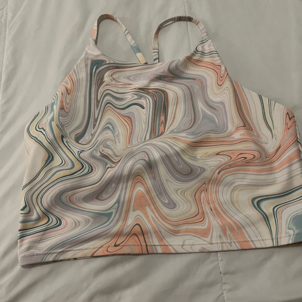 Swirl Patterned Halter Top